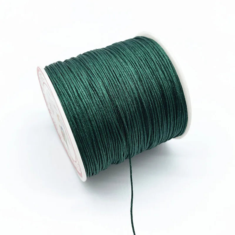100M/Roll 0.8mm Nylon Cord Thread Chinese Knot Macrame Cord Bracelet Braided String DIY Tassels Beading Shamballa String Thread