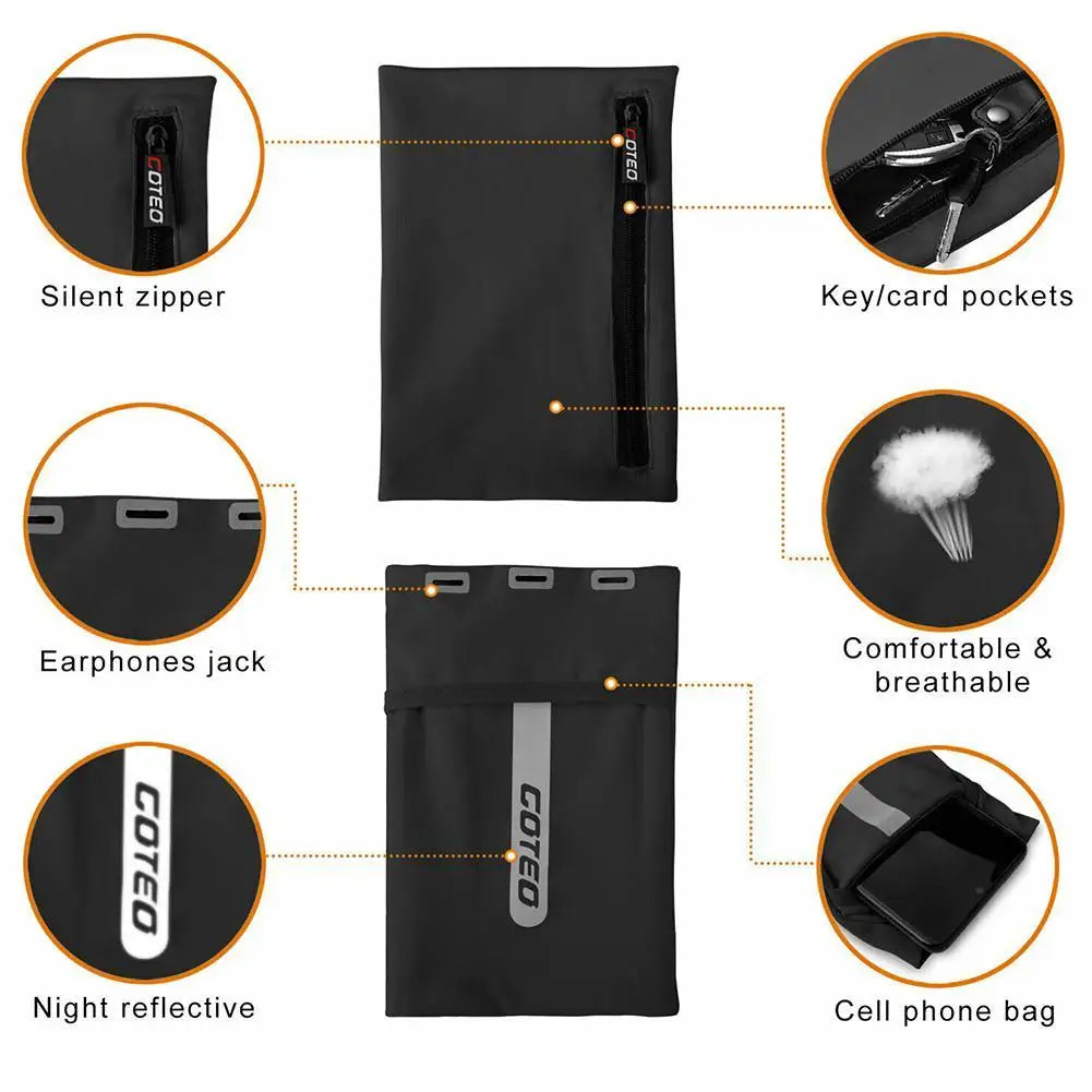 Running Mobile Phone Arm Bag Universal Breathable Sports Accessories Outdoor Arm Bag Armband Jogging Phone Armband Case