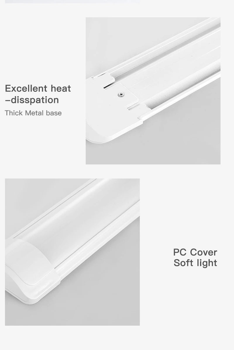 Led Lights Tube Home Lighting Kitchen Bedroom Garage Fixture t5/t8 Ceiling Linear Lamp Strip 220V Closet Cabinets 90/120cm Tube