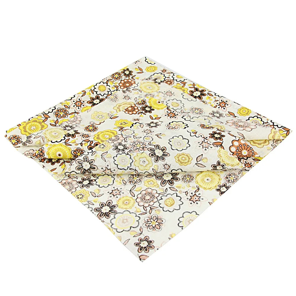 7PCS 25 x 25cm/50 x 50cm Squares Cotton Craft Fabric Cloths for DIY Bundle Patchwork Quilting Sewing Scrapbooking Artcraft