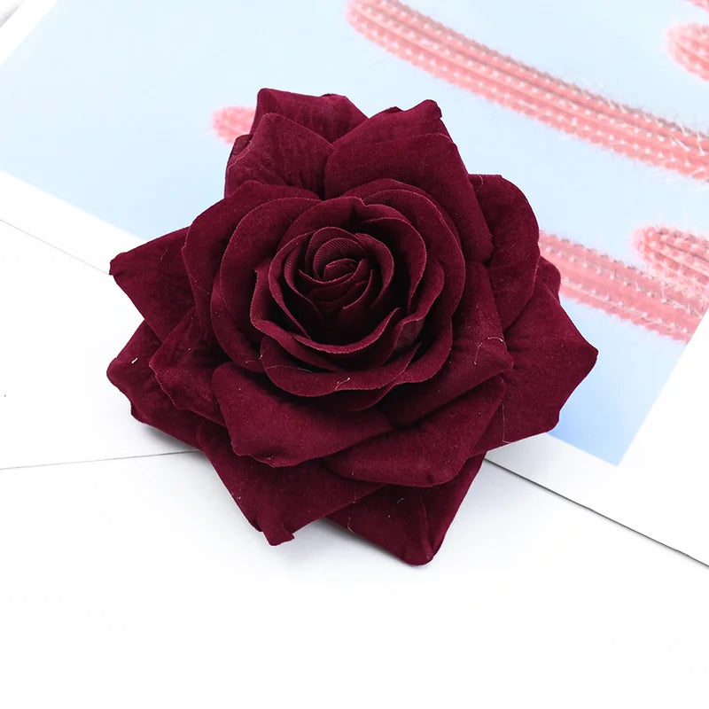 50/100 Pieces artificial flowers for home decoration wedding bridal accessories clearance diy gift box scrapbooking bride brooch