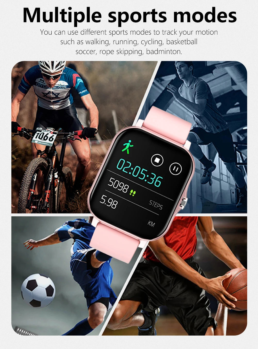 2026 New Multifunctional Smart Watch Men & Women Bluetooth Connected Phone Music Fitness Sports Bracelet Sleep Monitor watch