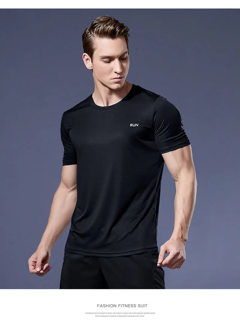 Men's Sportswear Tracksuit Gym Compression Clothing Fitness Running Set Athletic Wear T Shirts Ropa Deportiva Hombre Camisetas