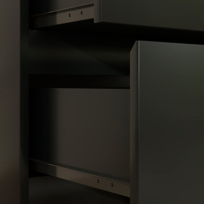 HOMCOM Chest of Three Drawers - Black