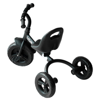 HOMCOM Baby Trike, Toddler Tricycle with Adjustable Seat, Children Ride on Toys 3 Wheels Bike with Bell for Kids 1.5-4 Years, Black