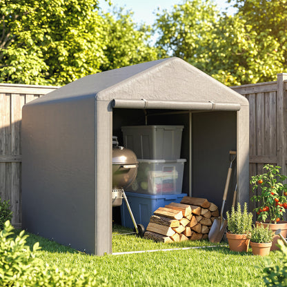 Outsunny 2.2 x 1.6 m Outdoor Storage Tent, with Accessories - Light Grey