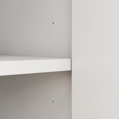 HOMCOM Modern Under-Sink Bathroom Cabinet - High Gloss White