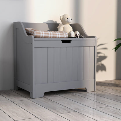 HOMCOM 61L Home Storage Chest - Grey