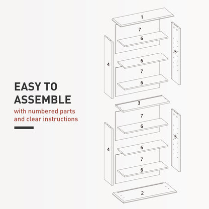 HOMCOM 360 CD Storage Unit - White