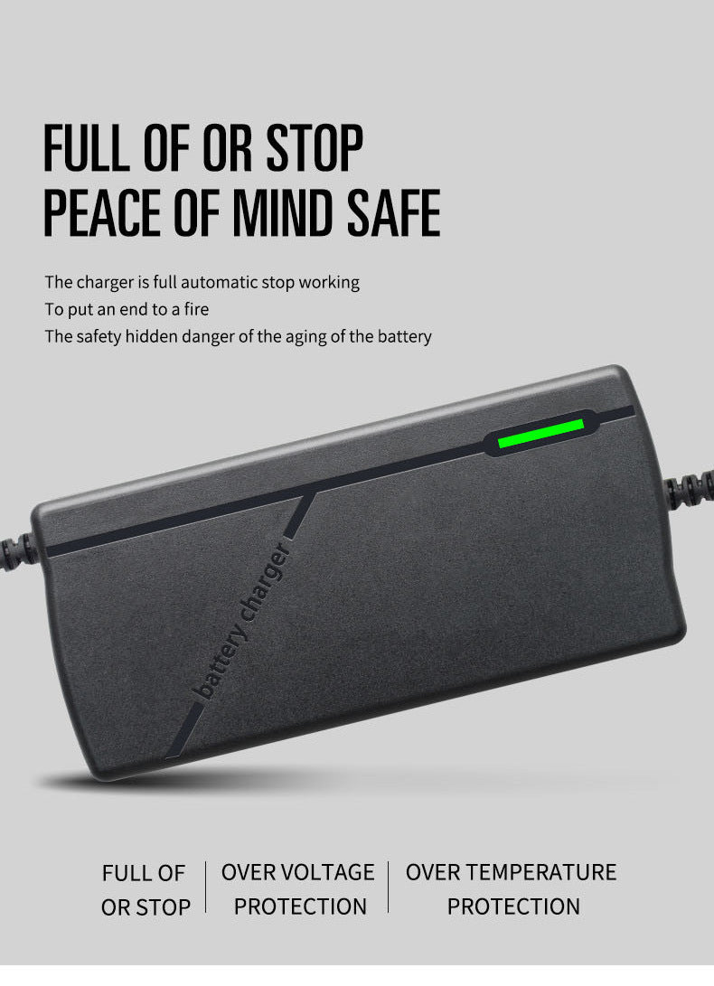 72V Charger 5A 20S Lithium-ion Battery Pack Charger 84V 5A Intelligent Fast Charging EU / US Plug With Cooling Fan
