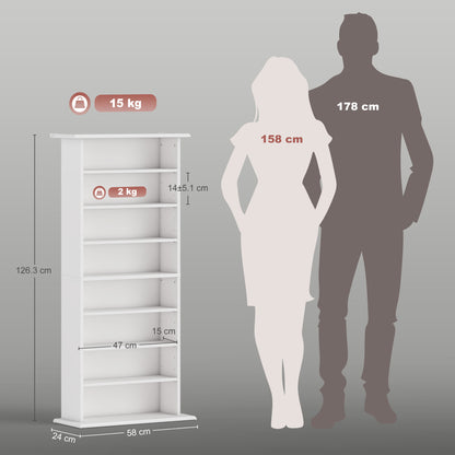 HOMCOM 360 CD Storage Unit - White