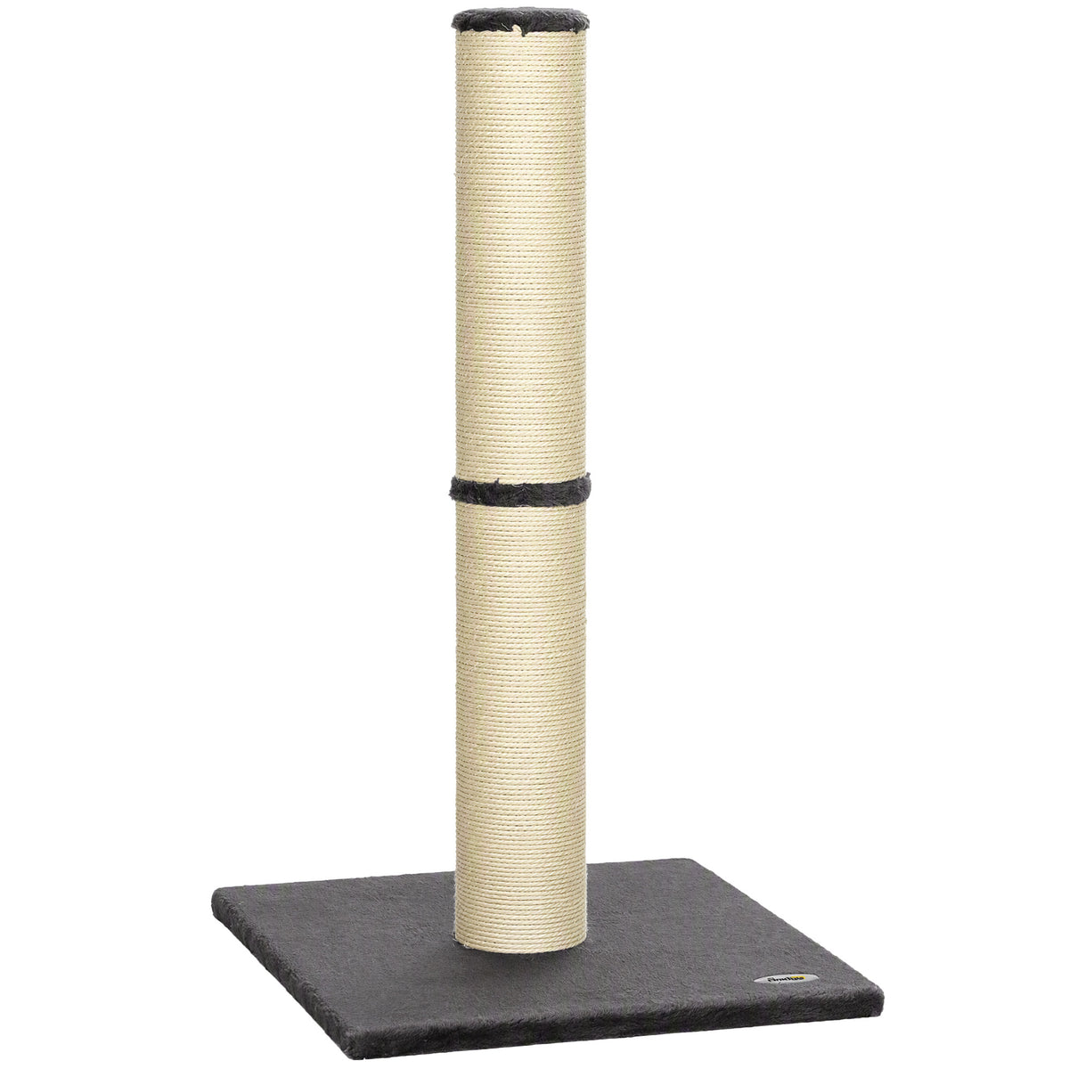 PawHut Cat Scratching Post, 80cm Tall Cat Scratch Post with Sisal Rope, Plush Base, Lightweight Claw Scratcher