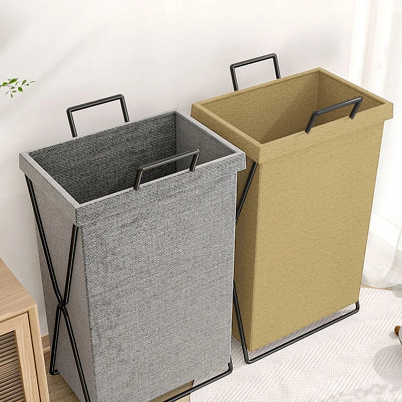 ♥Collapsible Fabric Laundry Hamper with Handles | Foldable Clothes Basket for Bedroom, Bathroom & Laundry Room