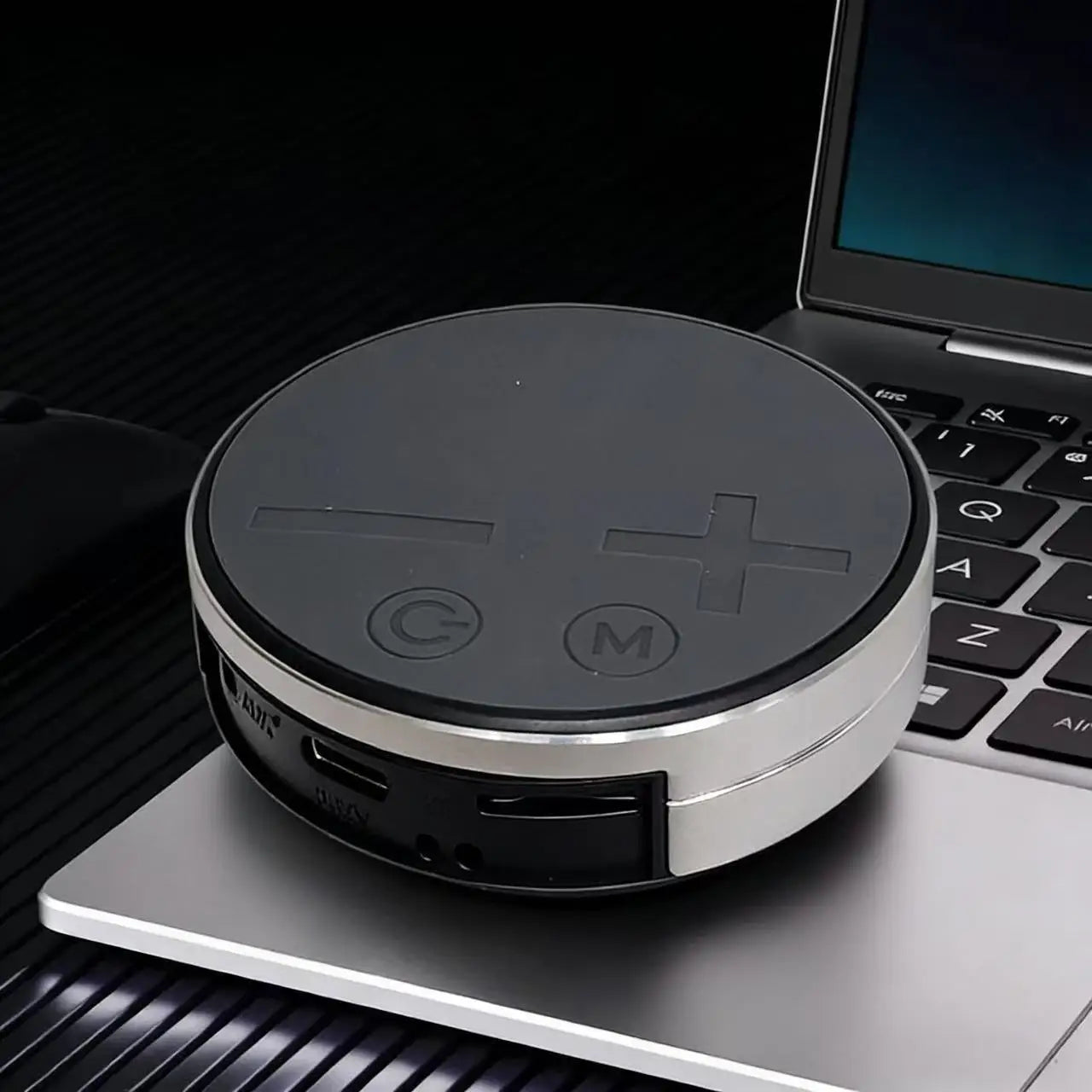 Bone Conduction Desktop Wireless Speaker with suction cups for secure attachment. Wireless TWS speaker, compatible with lanyard