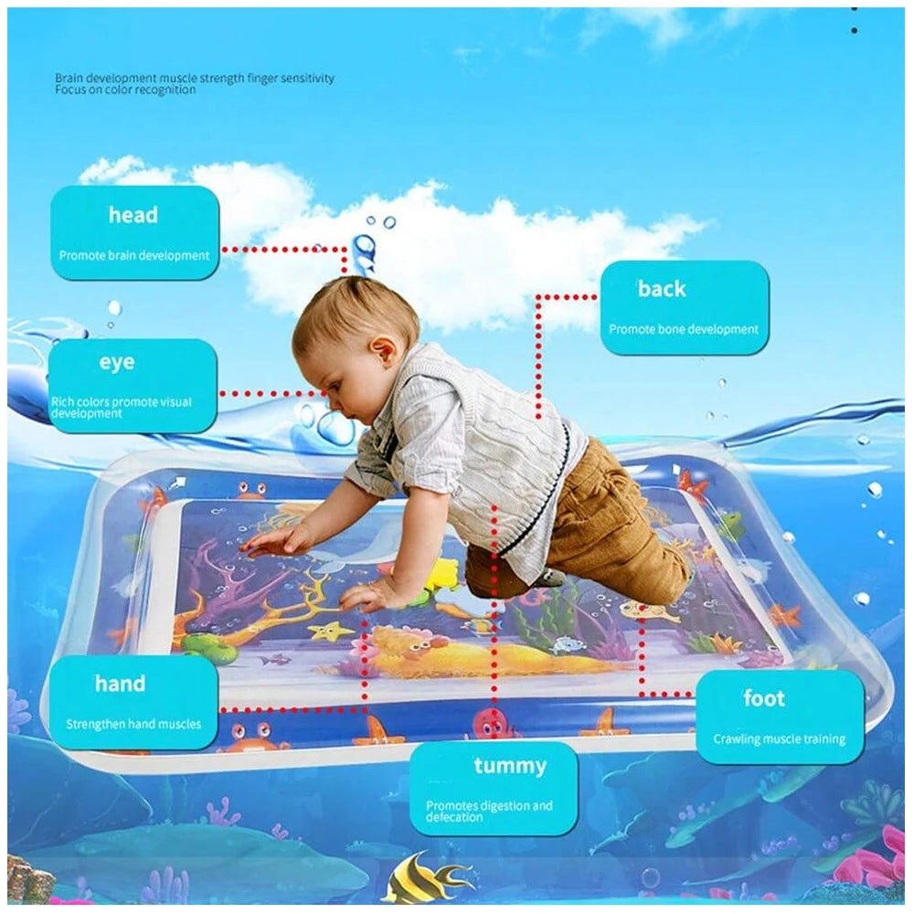 Baby Water Play Mat Inflatable Cushion PVC Infant Tummy Time Toddler Water Pad For Kids Early Education Developing Activity Toys