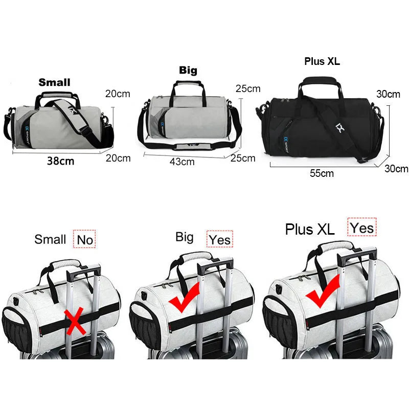 Large Gym Bag Fitness Bags Wet Dry Training Men Yoga For Shoes Travel Shoulder Handbags Multifunction Work Out Swimming Bag