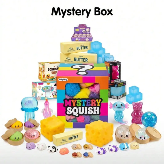 Surprise Box-Slow Rise Squishy Toys,Food&Ocean Themed Squeeze Toys,Anti-Stress Sensory Toys For ADHD & Anxiety
