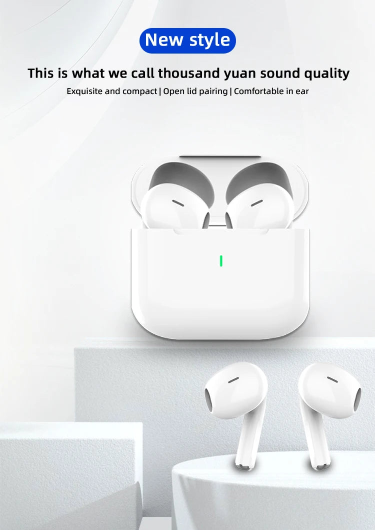 New Air Pro True Wireless Bluetooth Earphones Headphones HiFi Sound Low Latency ANC Noise Reduction Earbuds for IPhone Android