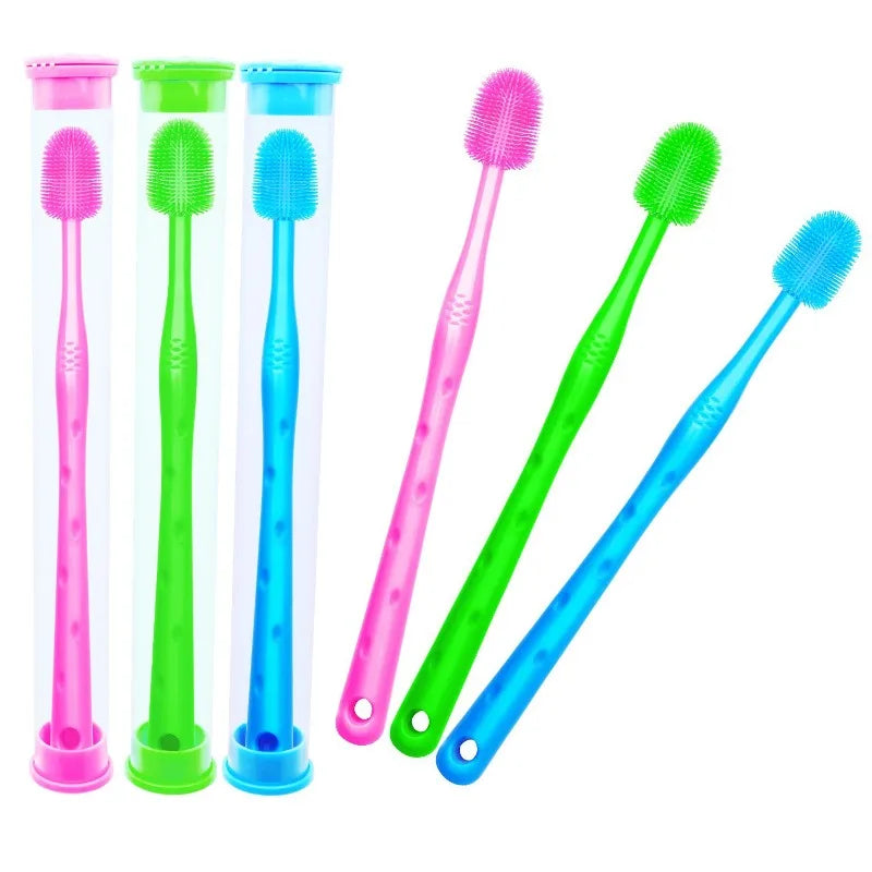 Toothbrush Silicone Dog Brush Pet Cat Toothbrush Small Dog Toothbrush Pet Teeth Cleaning Supplies