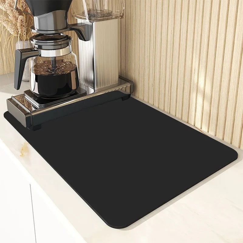 Super Absorbent Kitchen Tableware Impermeable Drainage Mat Heat Insulation Non-slip Pad Tableware Mats Coffee Dish Drying Mat