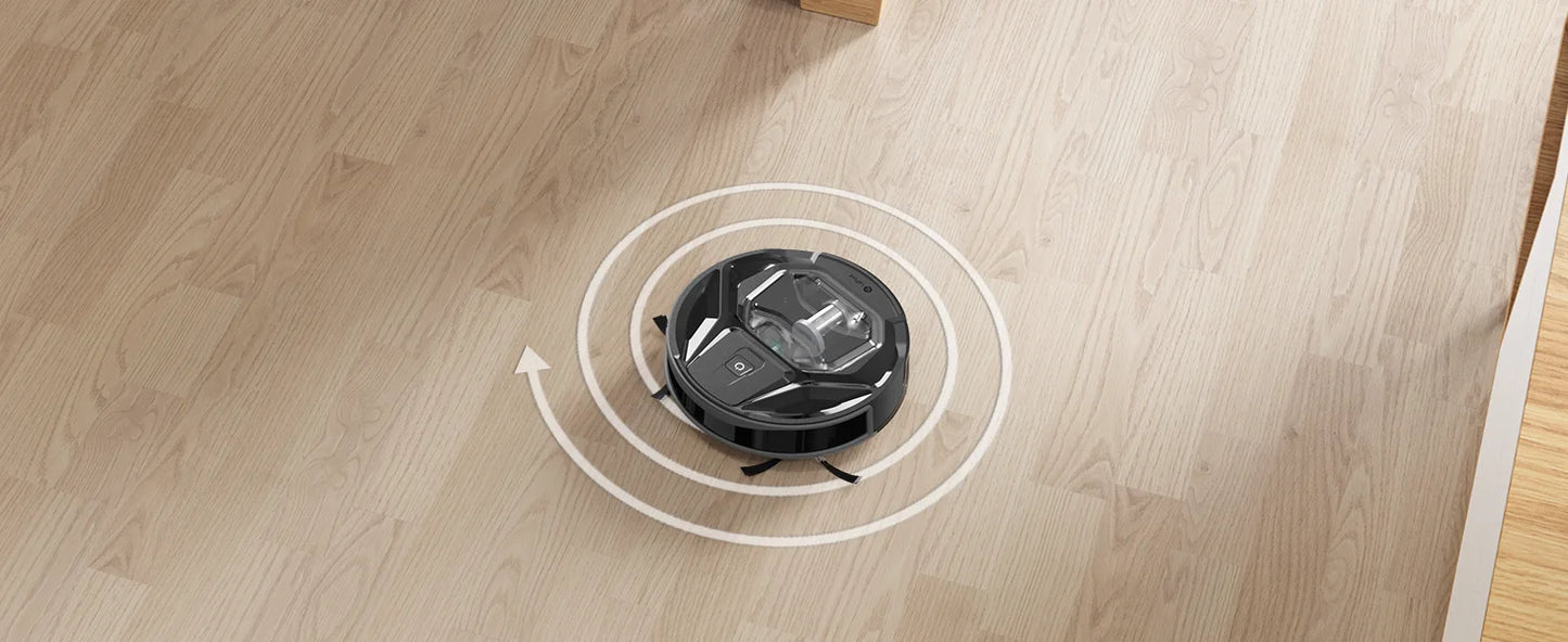 Lefant M320 Robot Vacuum Cleaner, Carpet Detection, 6,000 Pa Suction, Low Noise,  210 Mins Runtime, Self-Charging, Ideal for Har