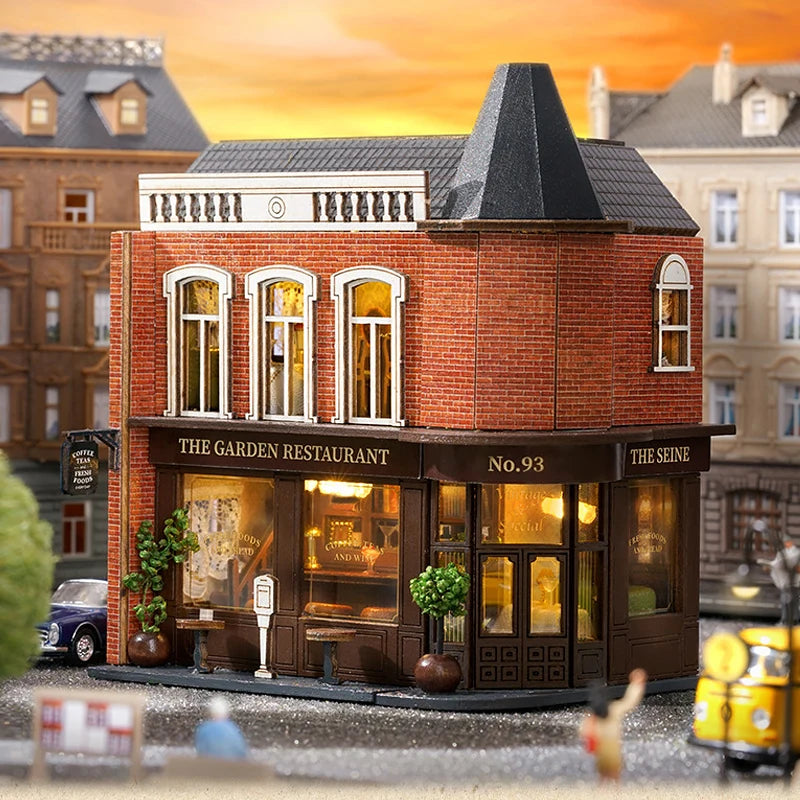 DIY Wooden Doll Houses Mini Assembly Handmade Small House Creative Scene Decoration DollHouse For Toys Birthday Gifts