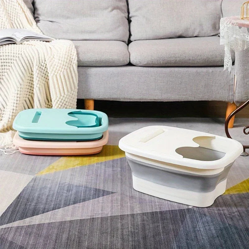 Foldable Footbath Massage Bucket Soaking Bucket Folding Basin Bucket Household Sauna Bathtub Pedicure Bathroom Suppliess