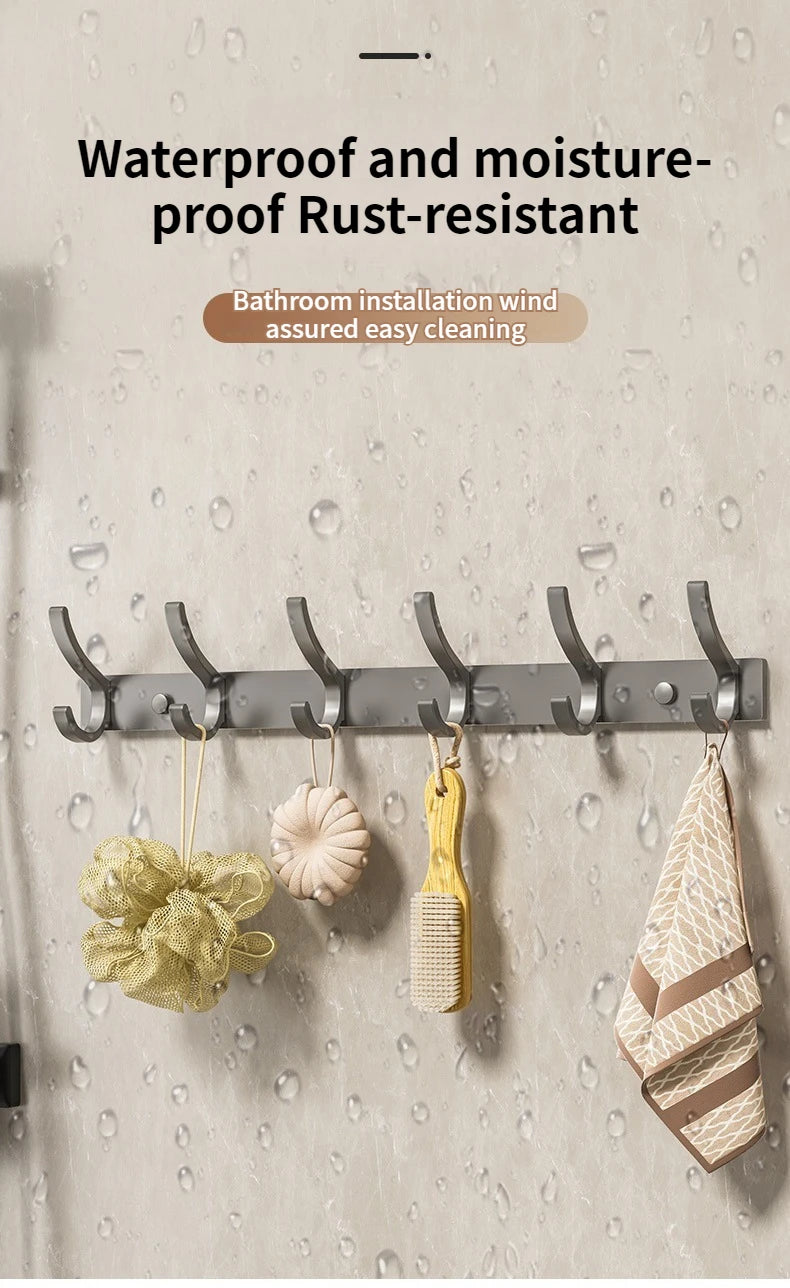 no drill Door Behind Hook Storage Wall Hanging Clothes Hanger Coat Hook Punch-free Bathroom Hanger Bedroom Organizer Storage Kit