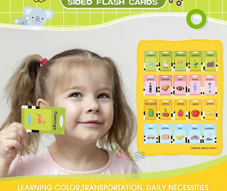 Alphabet Talking Flash Cards Educational Learning Interactive Memory Card Machine French Russian Italian Speech Toys For Kids