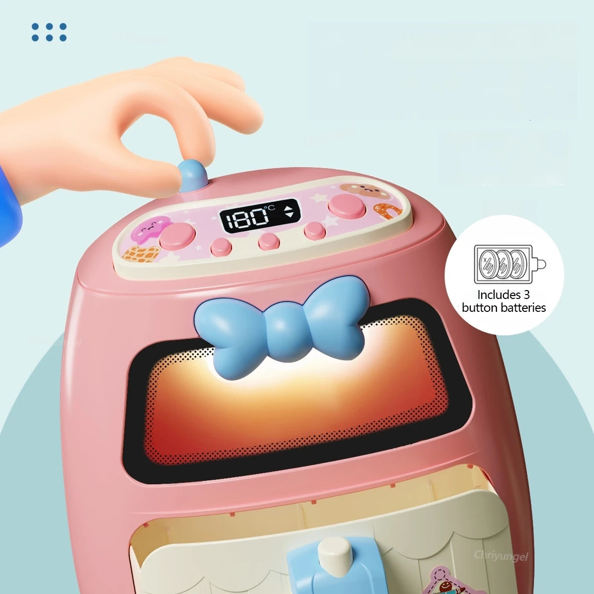 Pretend Play Toy Mini Kitchen Appliances Set for Toddlers Air Fryer Washing Mixer Educational Toys Gift for Kids Girls Boys
