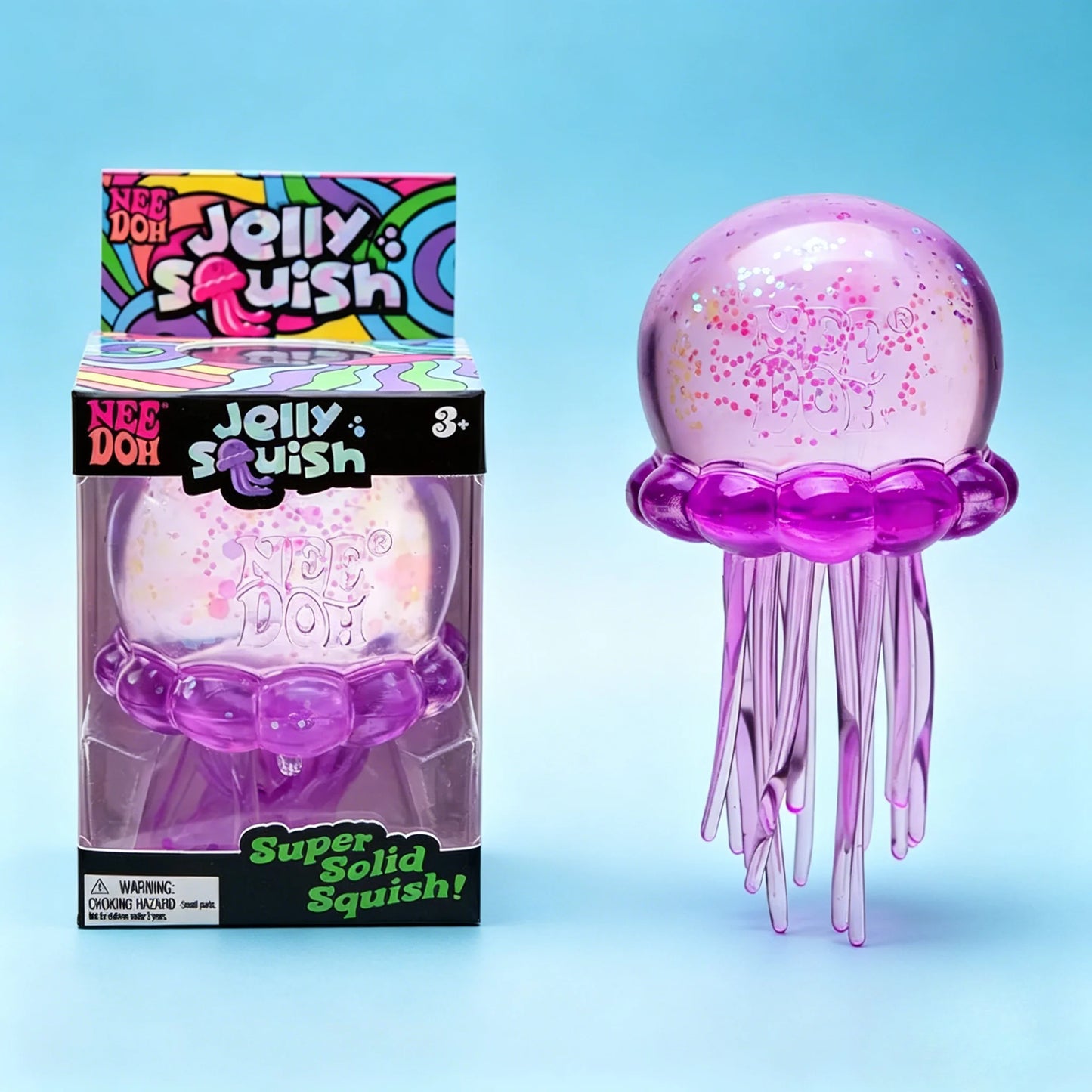 Schylling Sensory Squishy Cube, NeeDoh Nice Cube & Nice-Sicle Design, Stress Relief Anti-Anxiety Focus Toy for ADHD