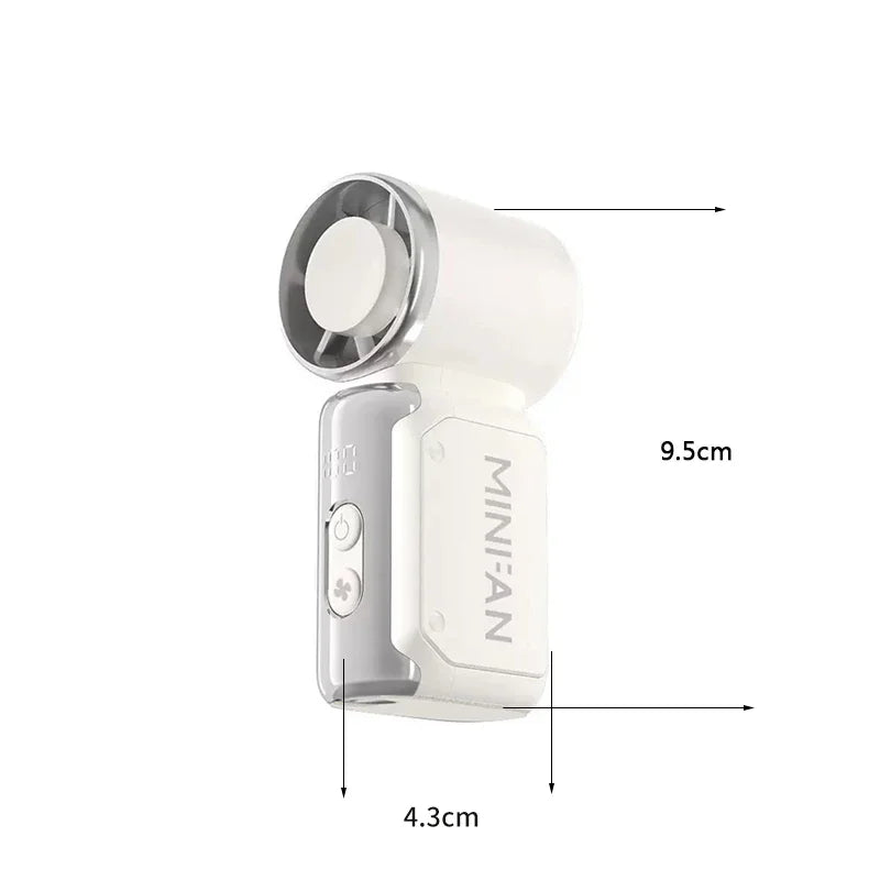Mini handheld fan, portable small electric fan, USB charging portable pocket fan, suitable for outdoor, travel, and office use