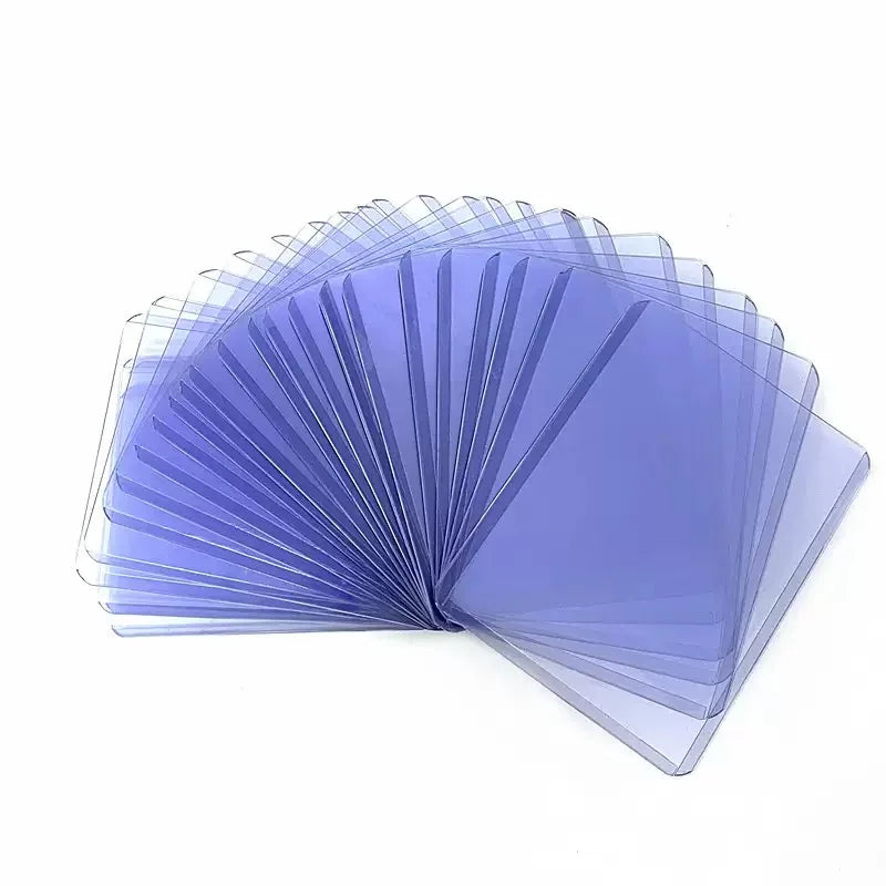 1/25/50Pcs Transparent Korean Kpop Card Sleeve with Protective Film Clear Card Holder Idol Photo Game Card Cover 35PT