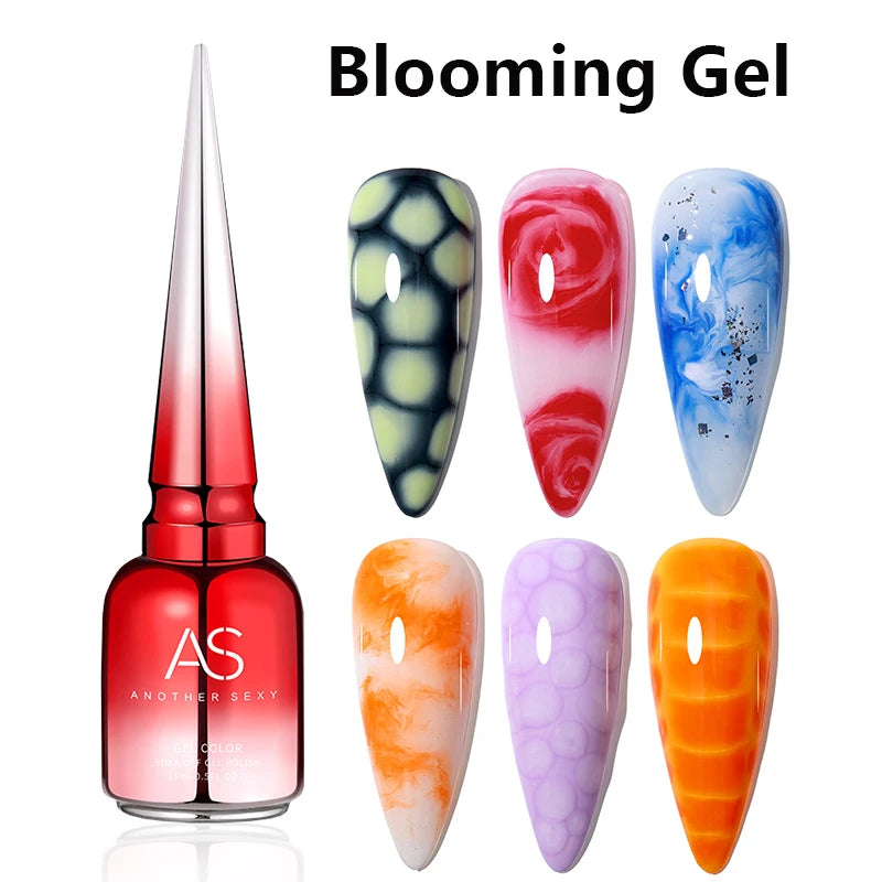 AS Water Drop Wave Gel Nail Gel Polish Clear Ripple Gel Nail Vernis Varnish Glue Phototherapy 15ml Glass Water Drop Glue