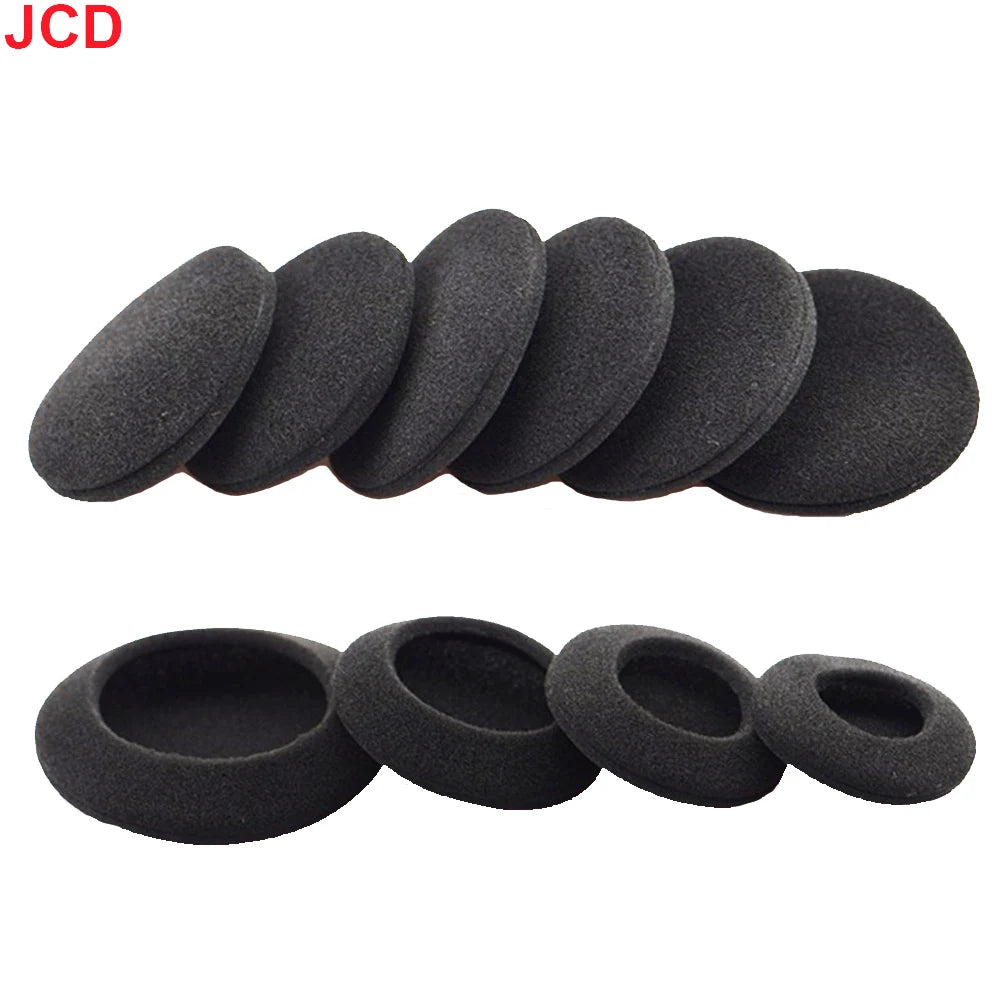 10pc Thickened Foam Ear Pads For Headphones Sponge Replacement Cushions Covers Earphones Case 35mm 40mm 50mm 55mm 60mm 70mm 75mm
