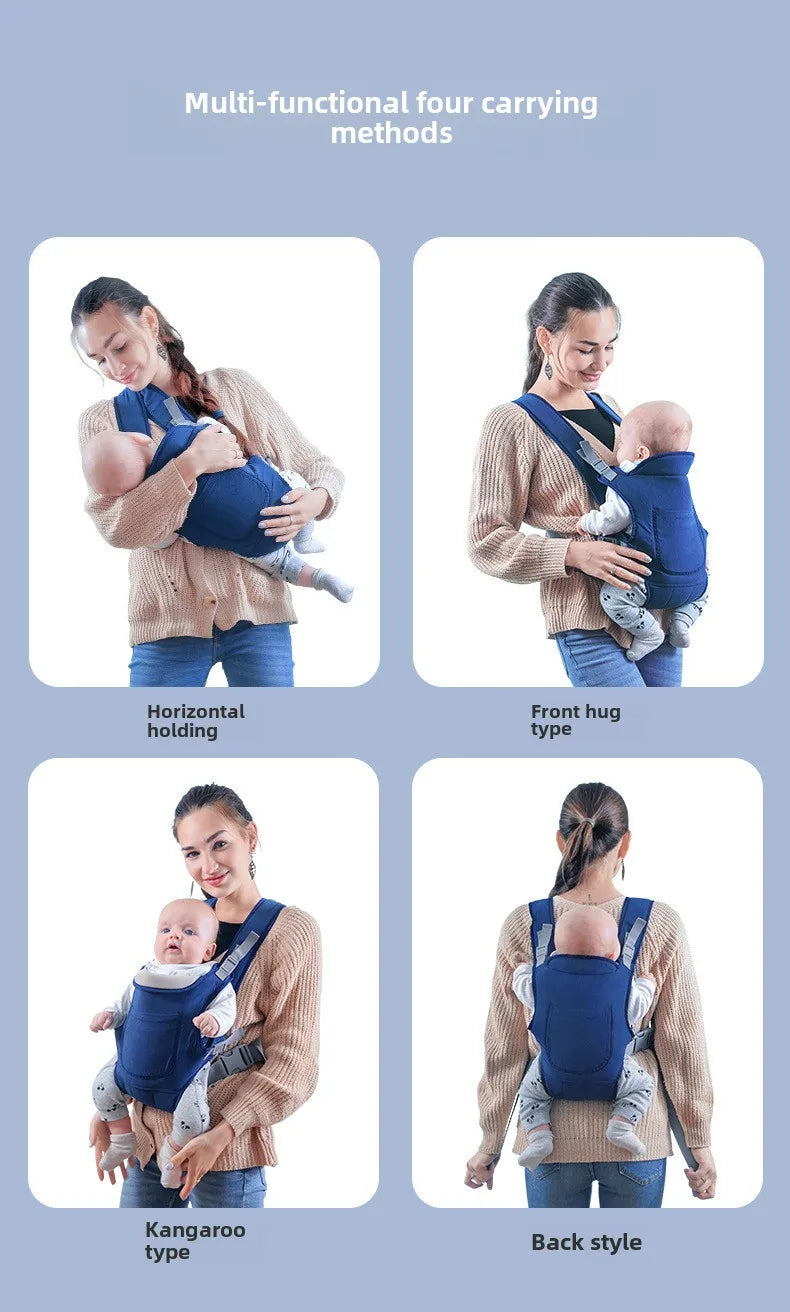 Baby Going Out Safety Carrier Sling Multifunctional Shoulder Baby Carrier Four Methods Front and Back Versatile for All Seasons