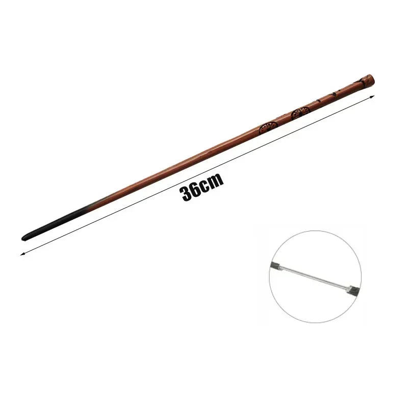 New Anime Cosplay Metal Core Magic Wand Harri Decoration Toy Accessories For Bacchetta Di Plastic Pottee Magic Stick