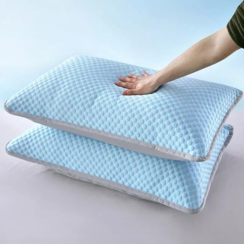 Summer Cooling Pillowcase Solid Color Ice Bean Bean Pillowcase Cool Feeling Air Conditioning Cover Washable  (No Pillow) 48x74cm