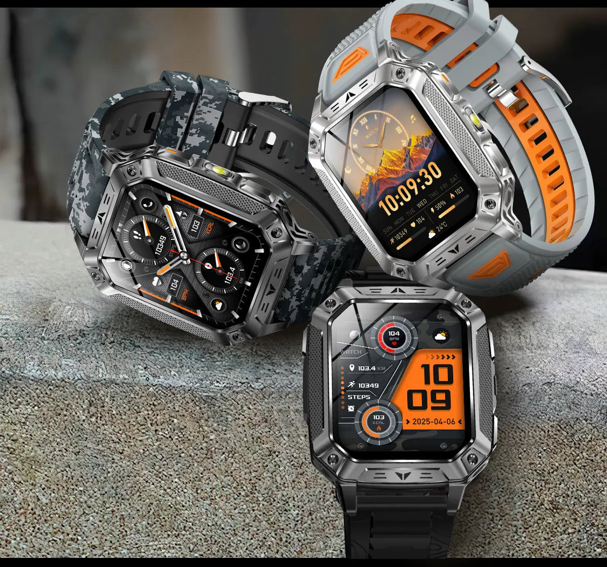 2026 New Built-in 1400mAh Super Large Battery Men Smart Watch Outdoor GPS 2.01"AMOLED Screen 10ATM Waterproof BT Call Smartwatch