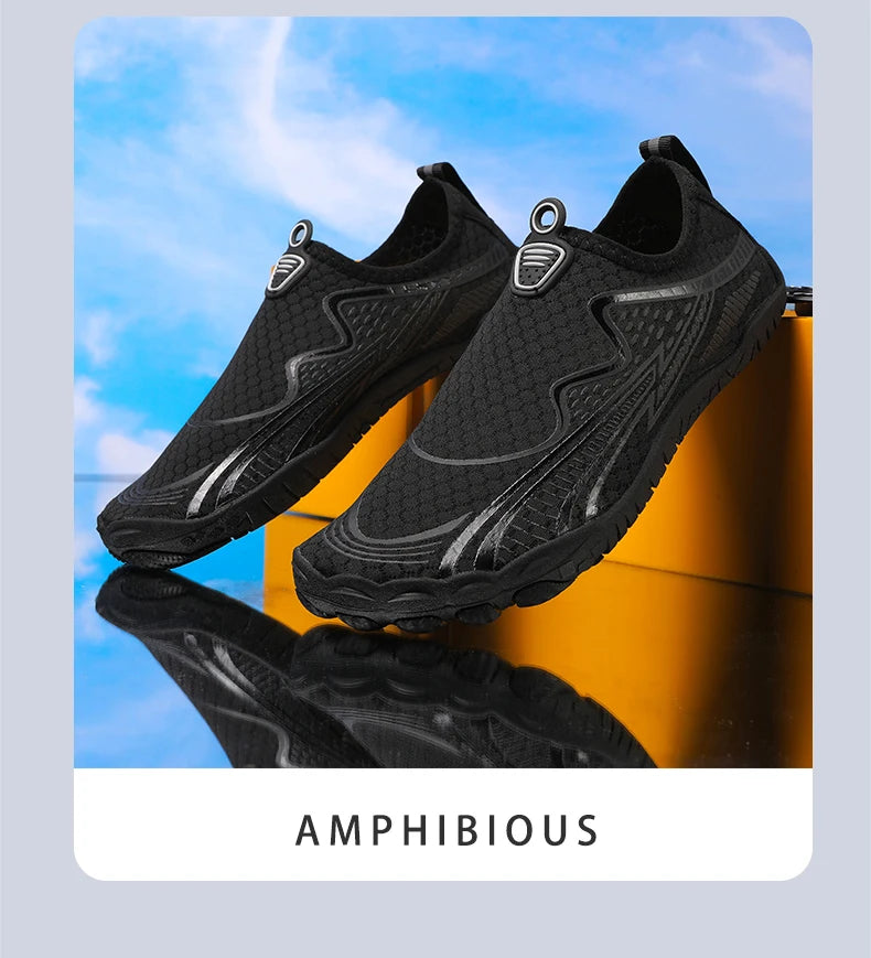 Summer Quick-Drying Beach Water Shoes Unisex Swimming Aqua Slippers Outdoor Activities Surfing on The Sea Five Finger Sandals