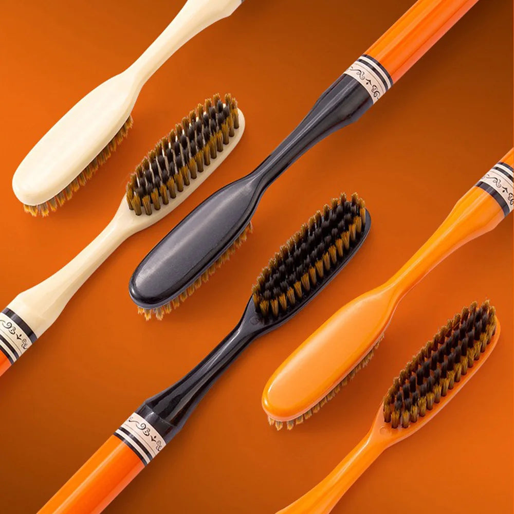 6PCS High end Big Head Long Handle Toothbrush, Efficient Cleaning, Family Set
