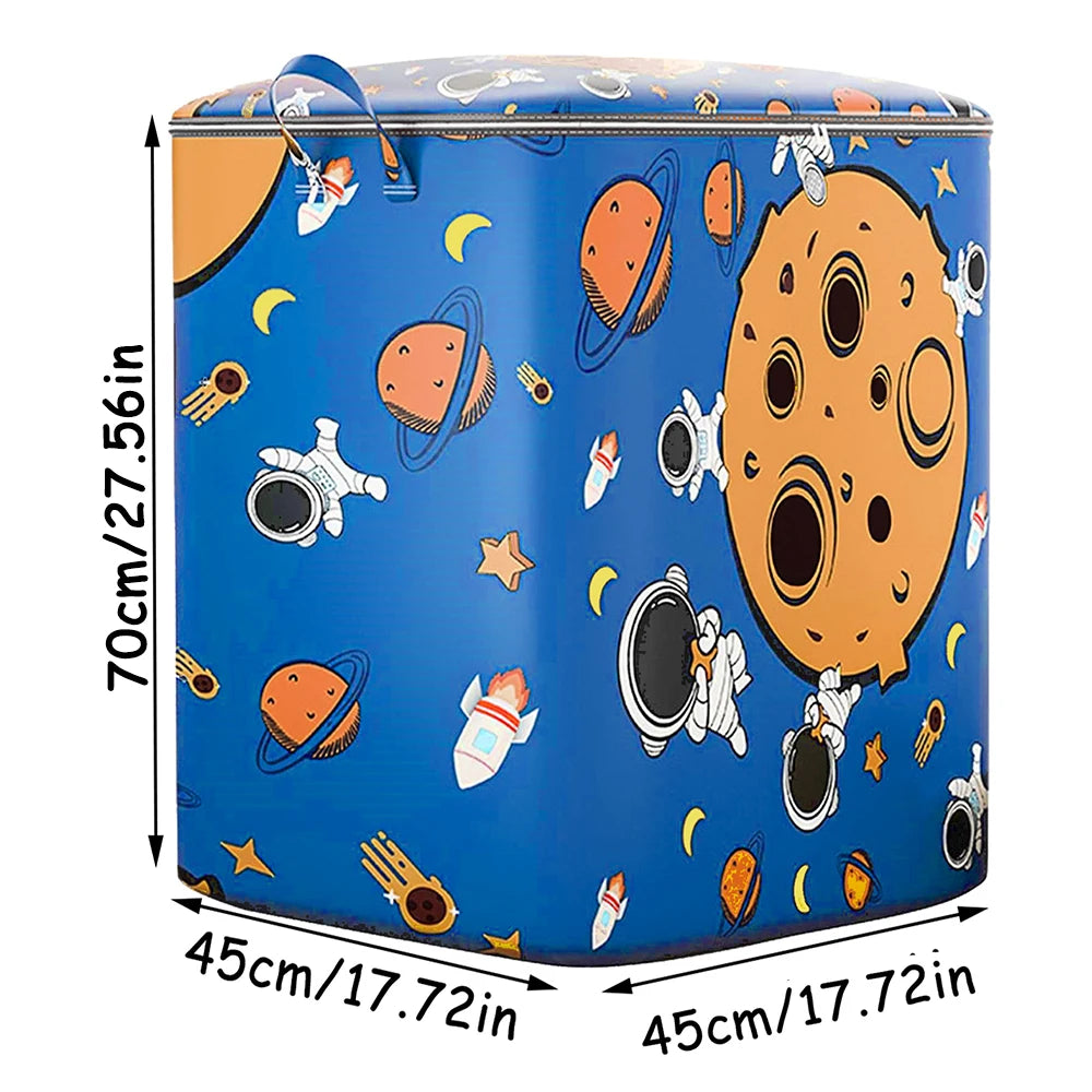 Large Capacity Clothing Storage Bag Storage Bag Quilt Organizer with Reinforced Handle Foldable Toy Storage Luggage Moving Box