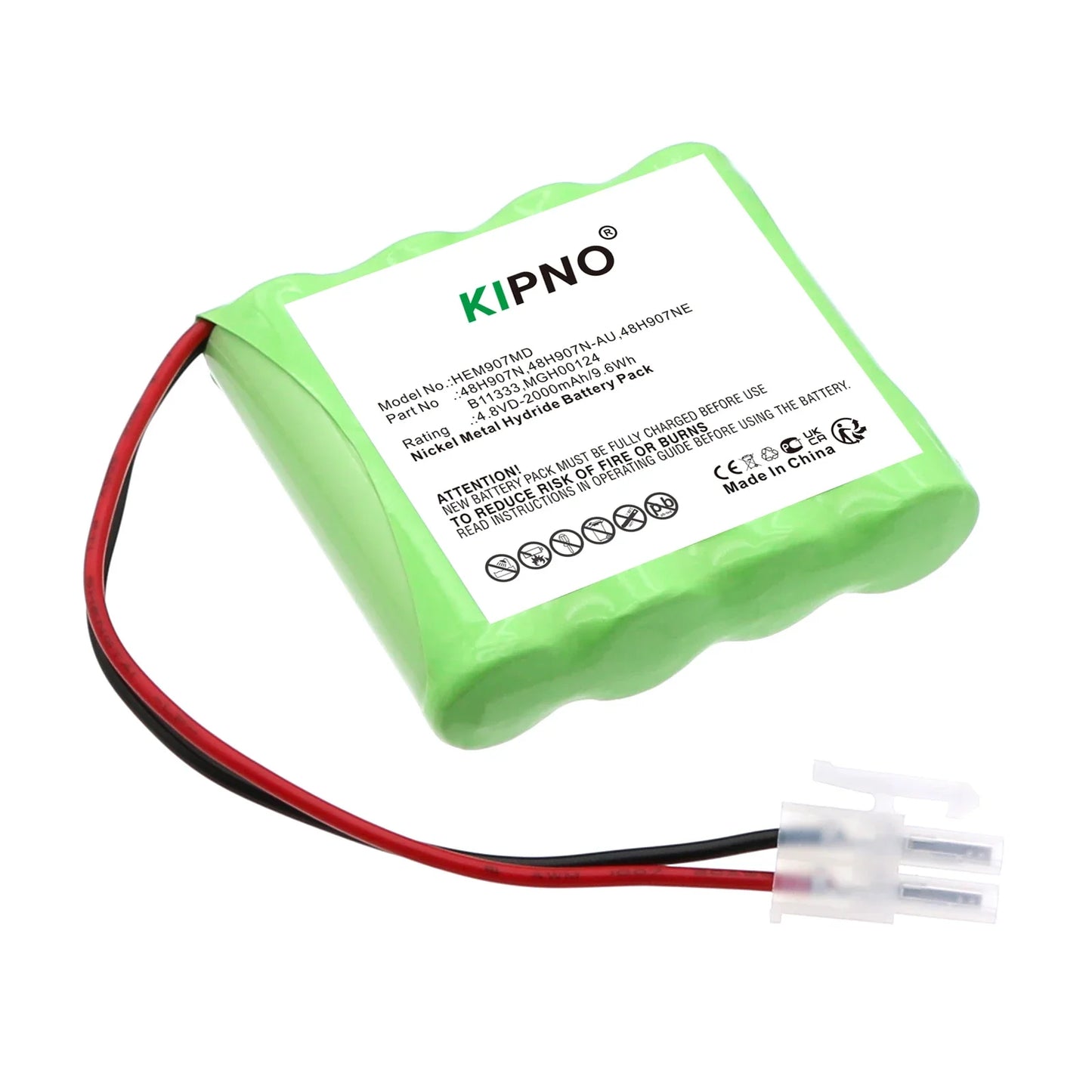 2000mAh 4.8V 9.60Wh Medical Ni-MH Battery for OMRON 48H907NE 48H907N 48H907N-AU MGH00124 B11333 HEM-907 HEM-907XL HEM-907-PBAT