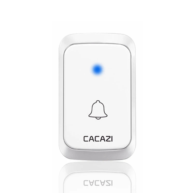 CACAZ Smart Home Waterproof Wireless Doorbell For Outdoor 4 Levels Volume 80DB 60 Chimes Home Calling Bell US EU UK AU Plug