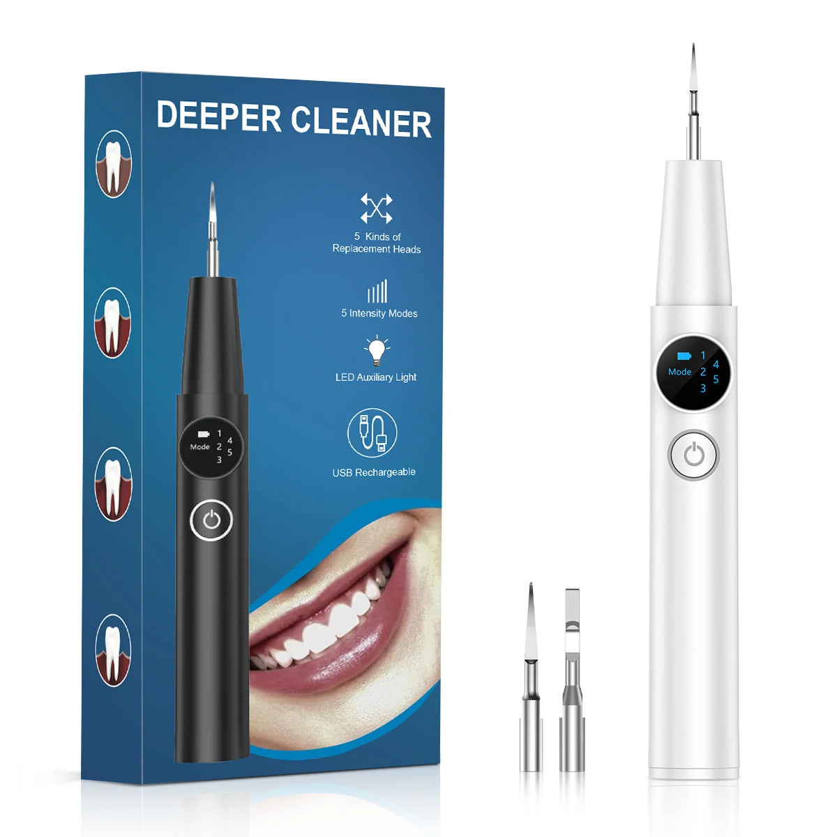 Electric Dental Tartar Remover Ultra Sonic Dental Calculus Remover Plaque Removal for Teeth Dental Scaler Tartar Eliminatorr
