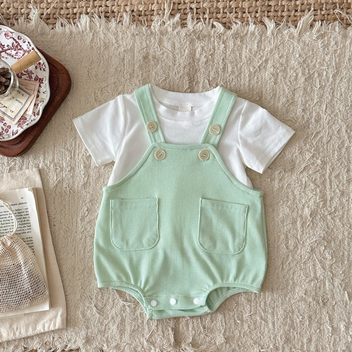 Baby Summer Bodysuits Clothes  Cotton Short Sleeves Newborn Baby Girl Boy Clothing Cute Jumpsuit Infant Outfits