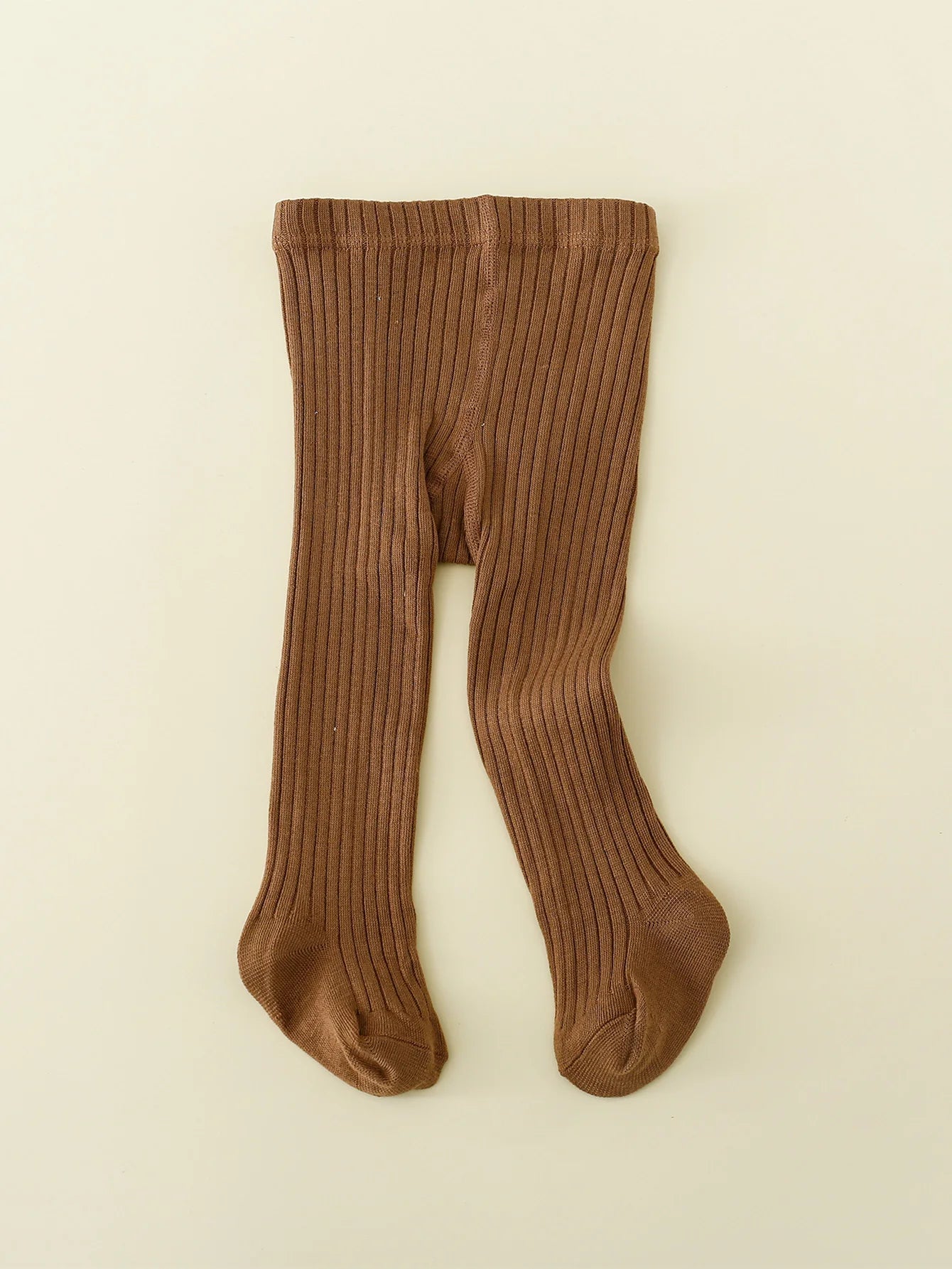 1-Pack of Simple Basic Vertical Striped Leggings for Baby Girls, Suitable for Girls' Daily Life
