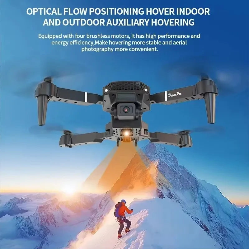 Kid Professional E88 Air Screen Control Drone Wide RC Dron HD 4K Camera Foldable Helicopter Aircraft Quadcopter Drone Gift Toys