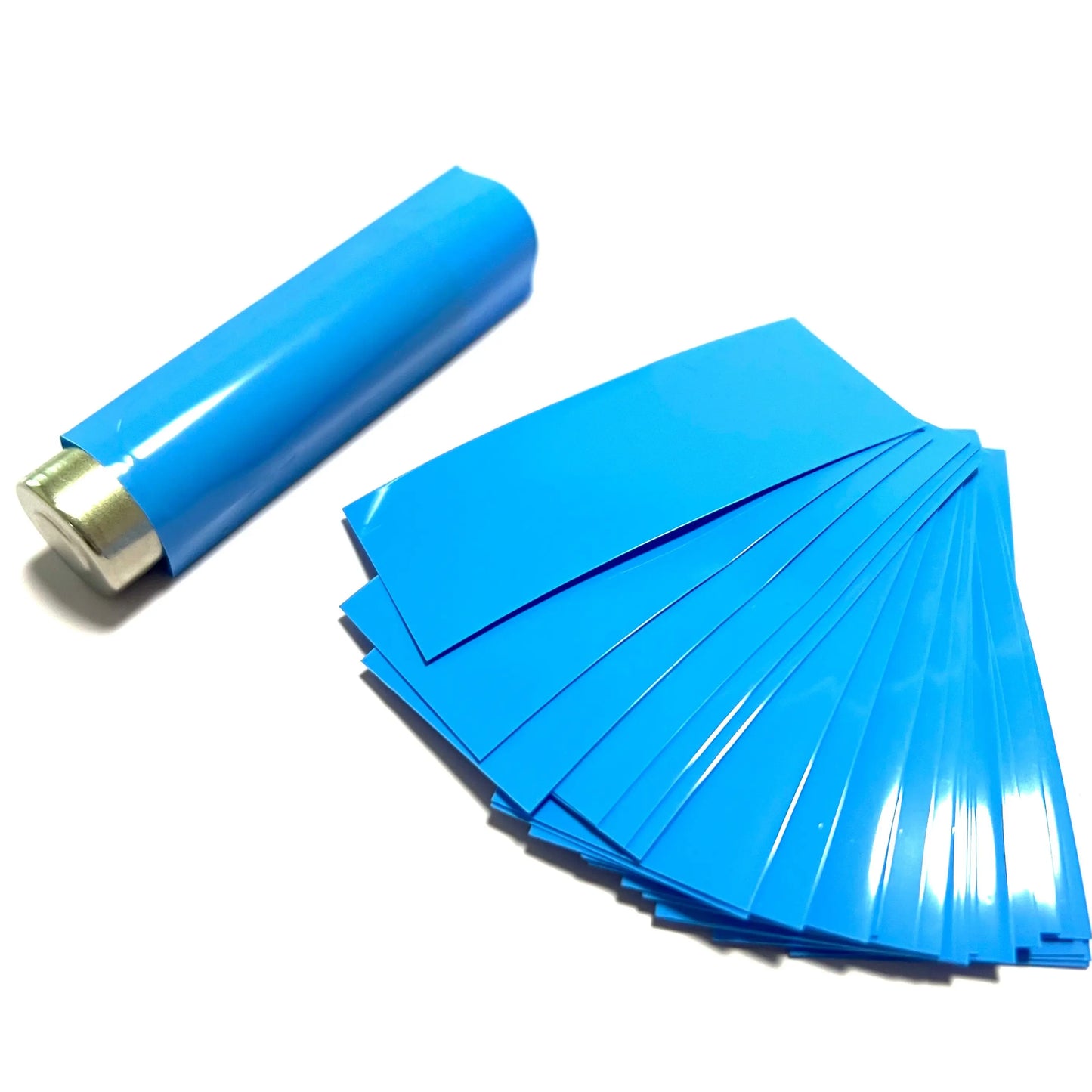 100Pcs Flat PVC Heat Shrink Tubing Tube For 18650 Battery Shrink Film Sleeve Shrink Film Self-Adhesive Insulator