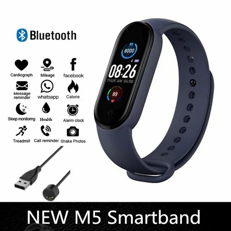 Lenovo Smart band Movement Watch Step count Bluetooth Synchronous Phone Information Smartwatch For Men Women Students 2025 New